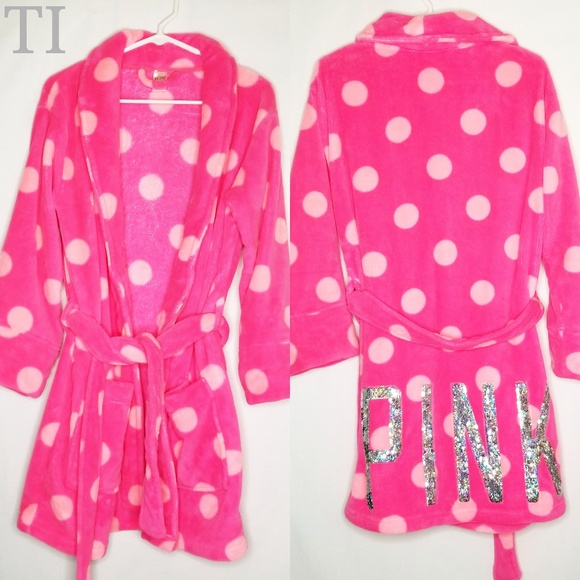 Victoria Secret Pink Holographic Sequin Robe - Picture 8 of 8